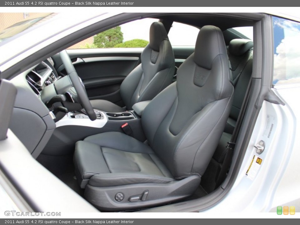 Black Silk Nappa Leather Interior Photo for the 2011 Audi S5 4.2 FSI quattro Coupe #53307624