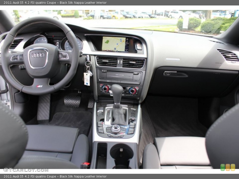 Black Silk Nappa Leather Interior Dashboard for the 2011 Audi S5 4.2 FSI quattro Coupe #53307633