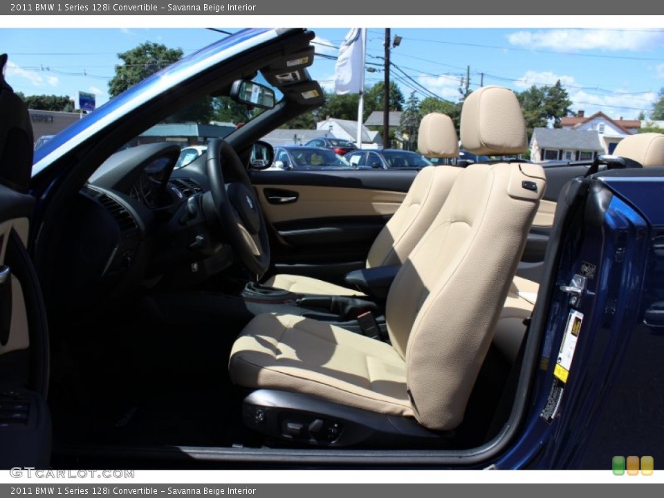 Savanna Beige Interior Photo for the 2011 BMW 1 Series 128i Convertible #53308089