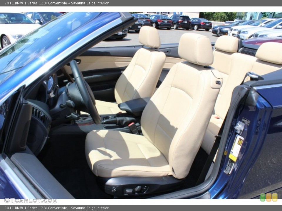 Savanna Beige Interior Photo for the 2011 BMW 1 Series 128i Convertible #53308104