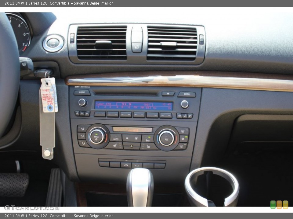 Savanna Beige Interior Audio System for the 2011 BMW 1 Series 128i Convertible #53308191