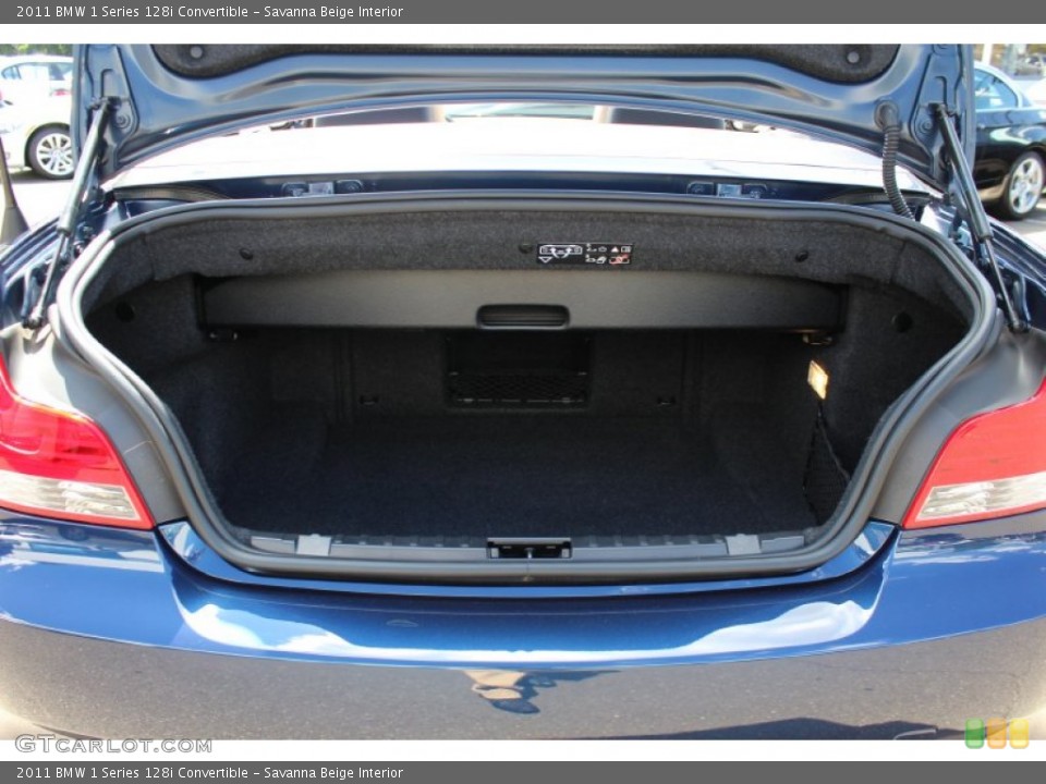 Savanna Beige Interior Trunk for the 2011 BMW 1 Series 128i Convertible #53308213