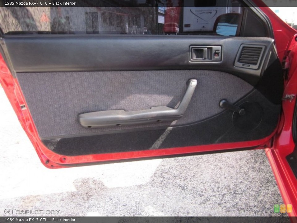 Black Interior Door Panel for the 1989 Mazda RX-7 GTU #53308530