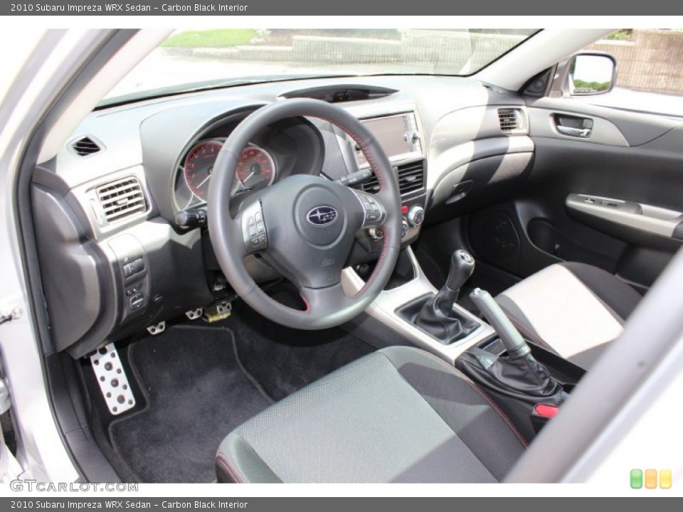 Carbon Black Interior Photo for the 2010 Subaru Impreza WRX Sedan #53310762