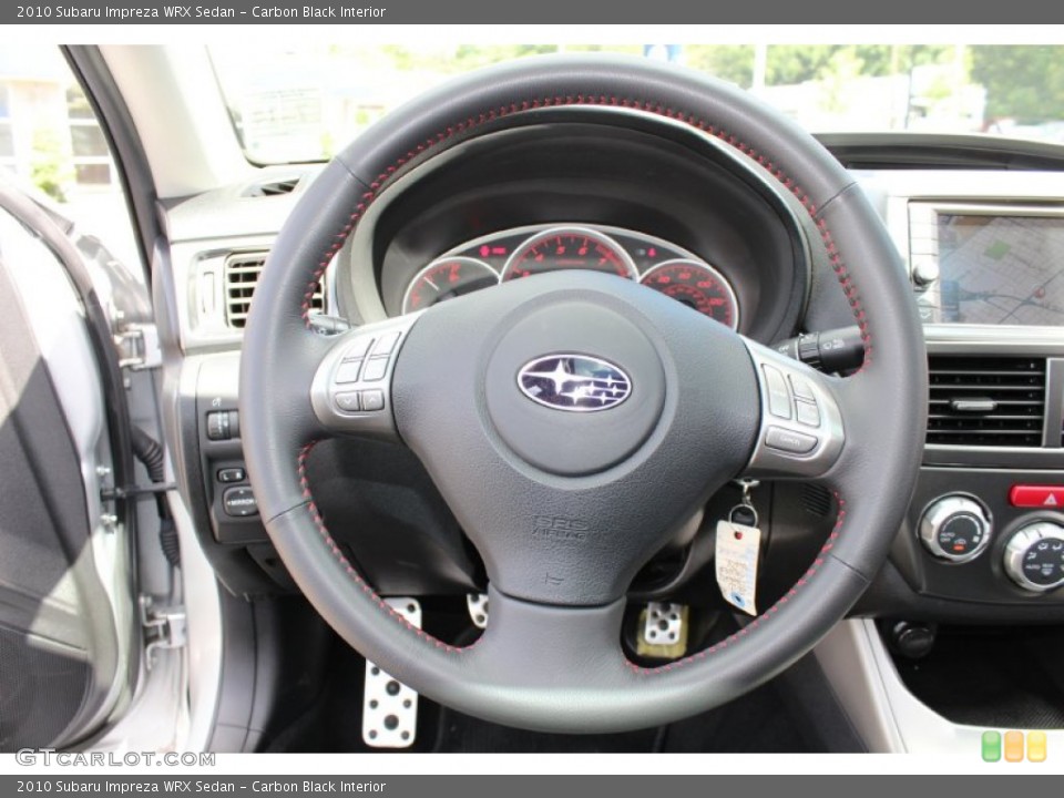Carbon Black Interior Steering Wheel for the 2010 Subaru Impreza WRX Sedan #53310810