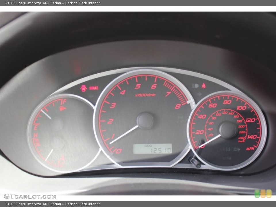 Carbon Black Interior Gauges for the 2010 Subaru Impreza WRX Sedan #53310876