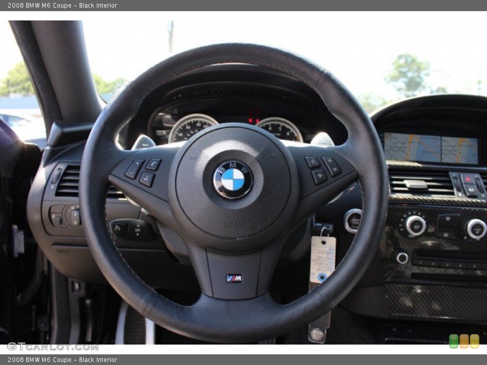 Black Interior Steering Wheel for the 2008 BMW M6 Coupe #53311272