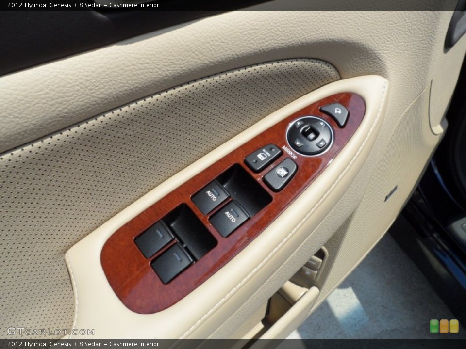 Cashmere Interior Controls for the 2012 Hyundai Genesis 3.8 Sedan #53315313