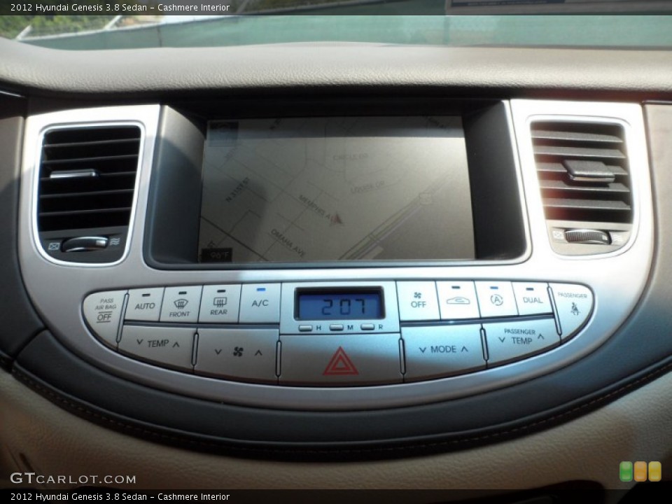 Cashmere Interior Controls for the 2012 Hyundai Genesis 3.8 Sedan #53315382