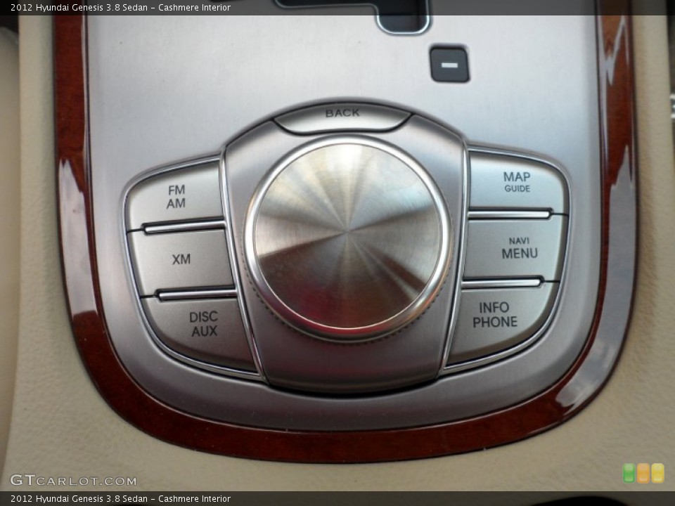 Cashmere Interior Controls for the 2012 Hyundai Genesis 3.8 Sedan #53315445