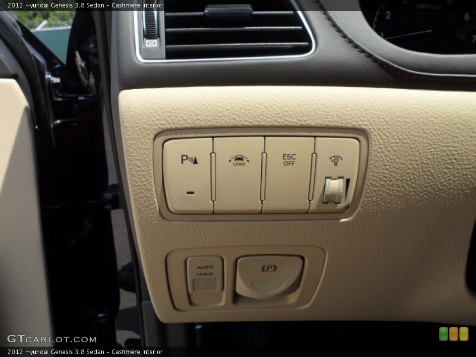 Cashmere Interior Controls for the 2012 Hyundai Genesis 3.8 Sedan #53315505