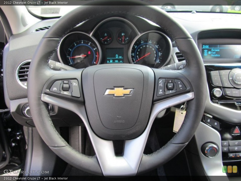 Jet Black Interior Steering Wheel for the 2012 Chevrolet Cruze LT #53316789