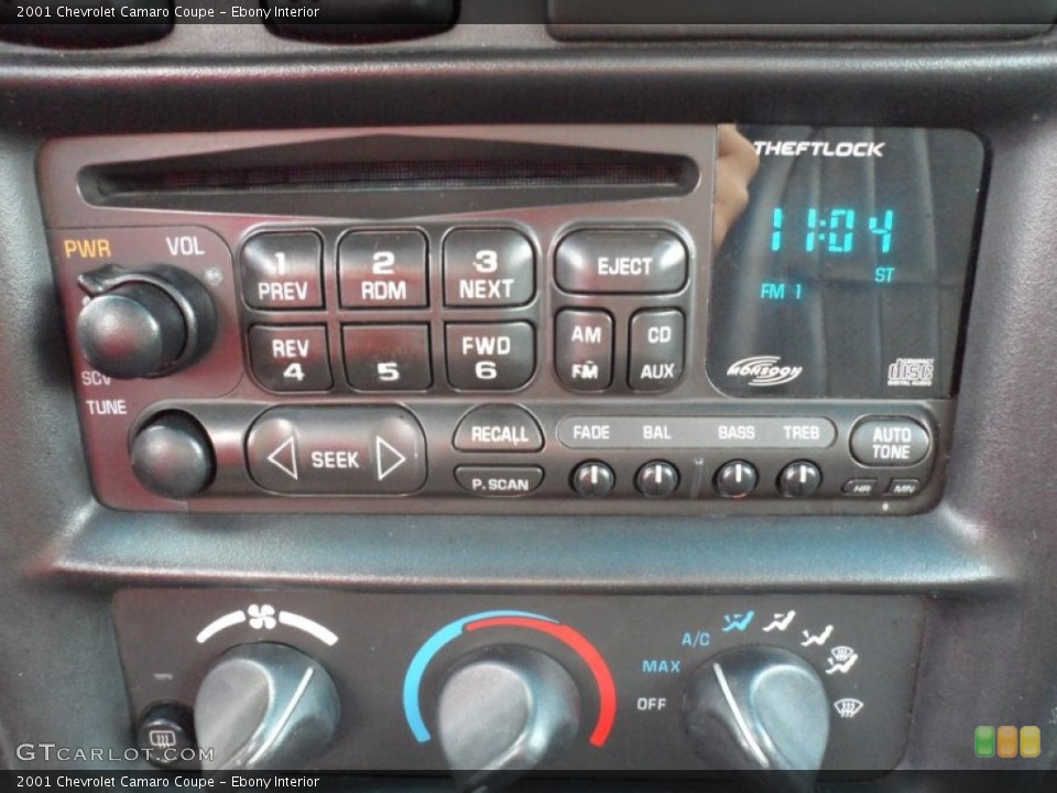 Ebony Interior Audio System for the 2001 Chevrolet Camaro Coupe #53317386