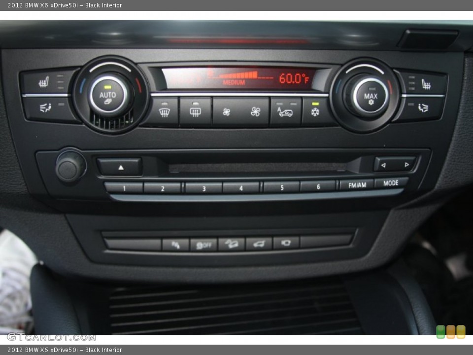 Black Interior Controls for the 2012 BMW X6 xDrive50i #53317713
