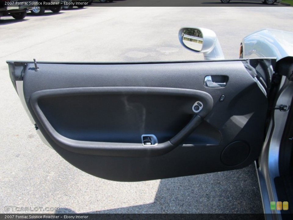 Ebony Interior Door Panel for the 2007 Pontiac Solstice Roadster #53317833