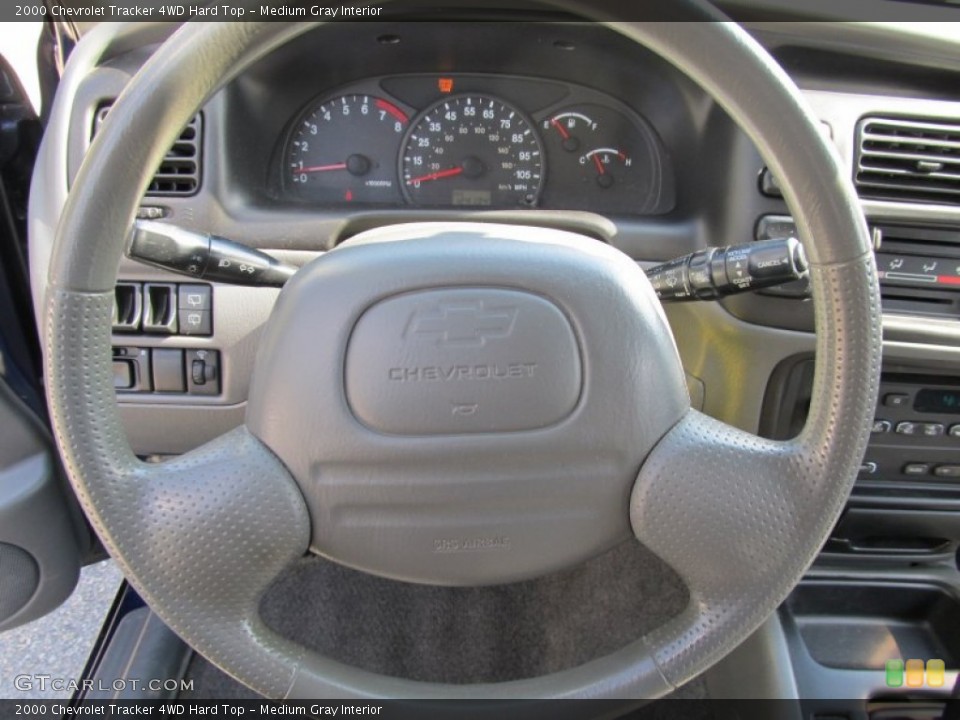 Medium Gray Interior Steering Wheel for the 2000 Chevrolet Tracker 4WD Hard Top #53318094