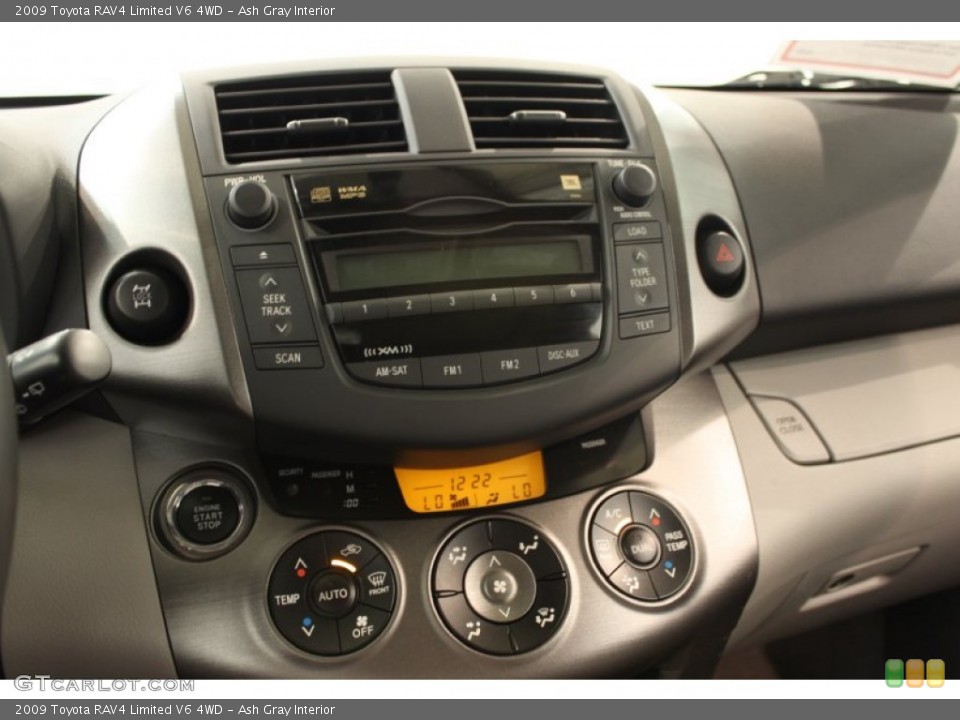 Ash Gray Interior Controls for the 2009 Toyota RAV4 Limited V6 4WD #53318661