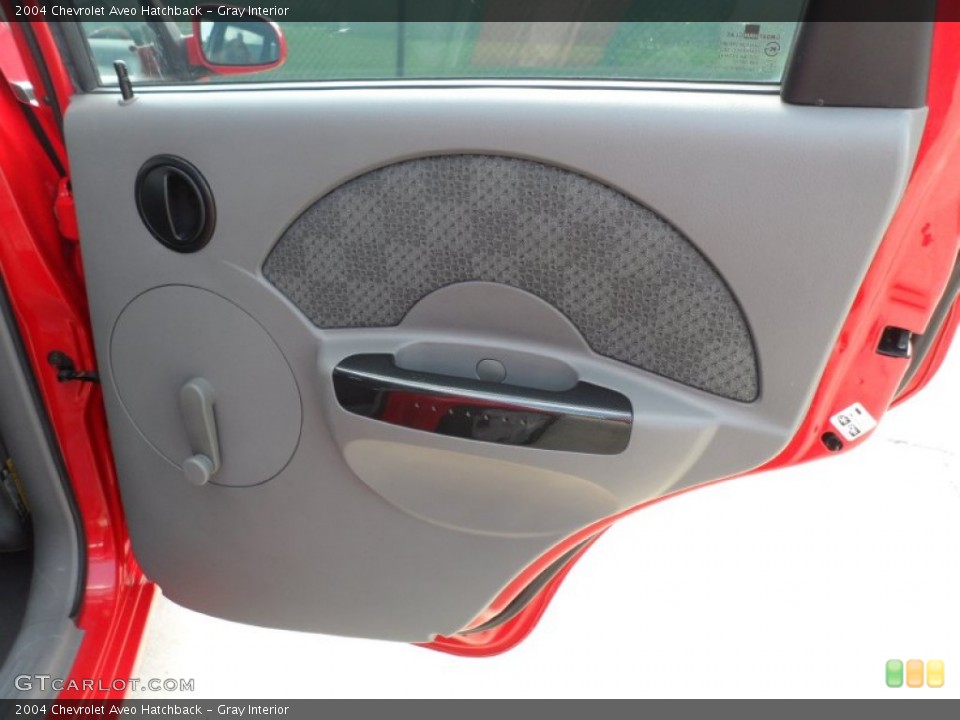 Gray Interior Door Panel for the 2004 Chevrolet Aveo Hatchback #53319279