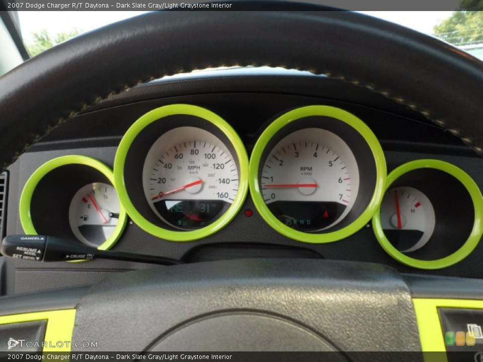 Dark Slate Gray/Light Graystone Interior Gauges for the 2007 Dodge Charger R/T Daytona #53322304