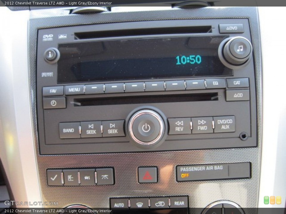 Light Gray/Ebony Interior Audio System for the 2012 Chevrolet Traverse LTZ AWD #53323780
