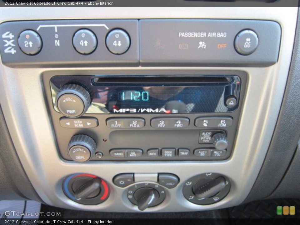 Ebony Interior Audio System for the 2012 Chevrolet Colorado LT Crew Cab 4x4 #53324386