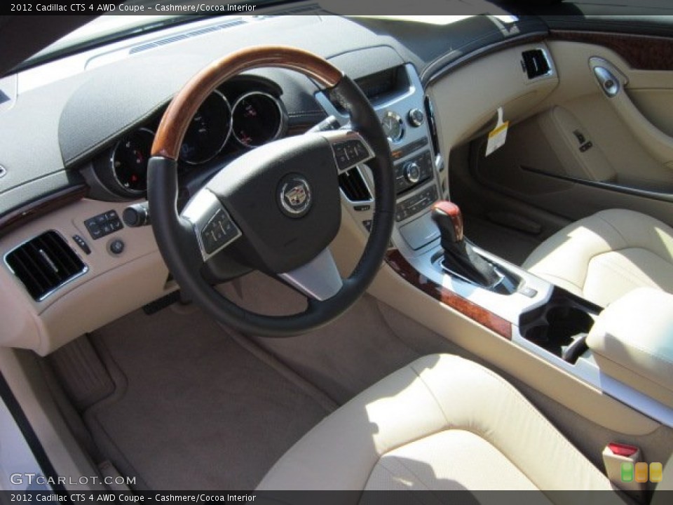 Cashmere/Cocoa Interior Prime Interior for the 2012 Cadillac CTS 4 AWD Coupe #53324545