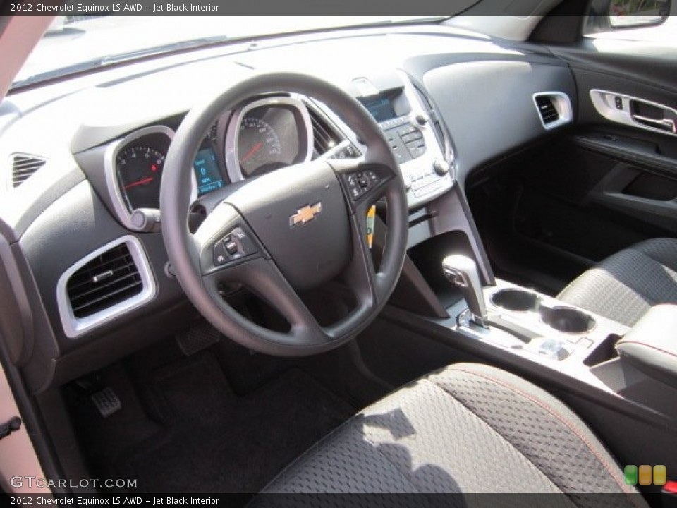 Jet Black Interior Prime Interior for the 2012 Chevrolet Equinox LS AWD #53324920