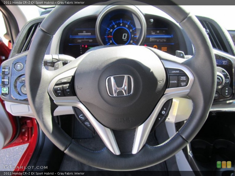 Gray Fabric Interior Steering Wheel for the 2011 Honda CR-Z EX Sport Hybrid #53325646