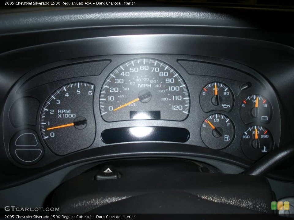 Dark Charcoal Interior Gauges for the 2005 Chevrolet Silverado 1500 Regular Cab 4x4 #53326699