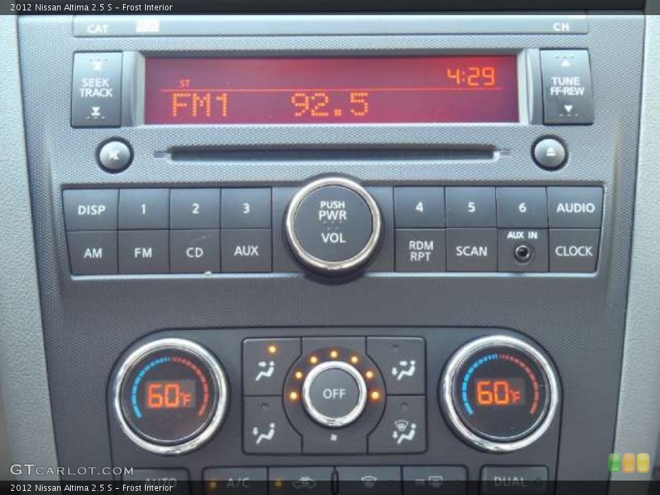 Frost Interior Controls for the 2012 Nissan Altima 2.5 S #53328435