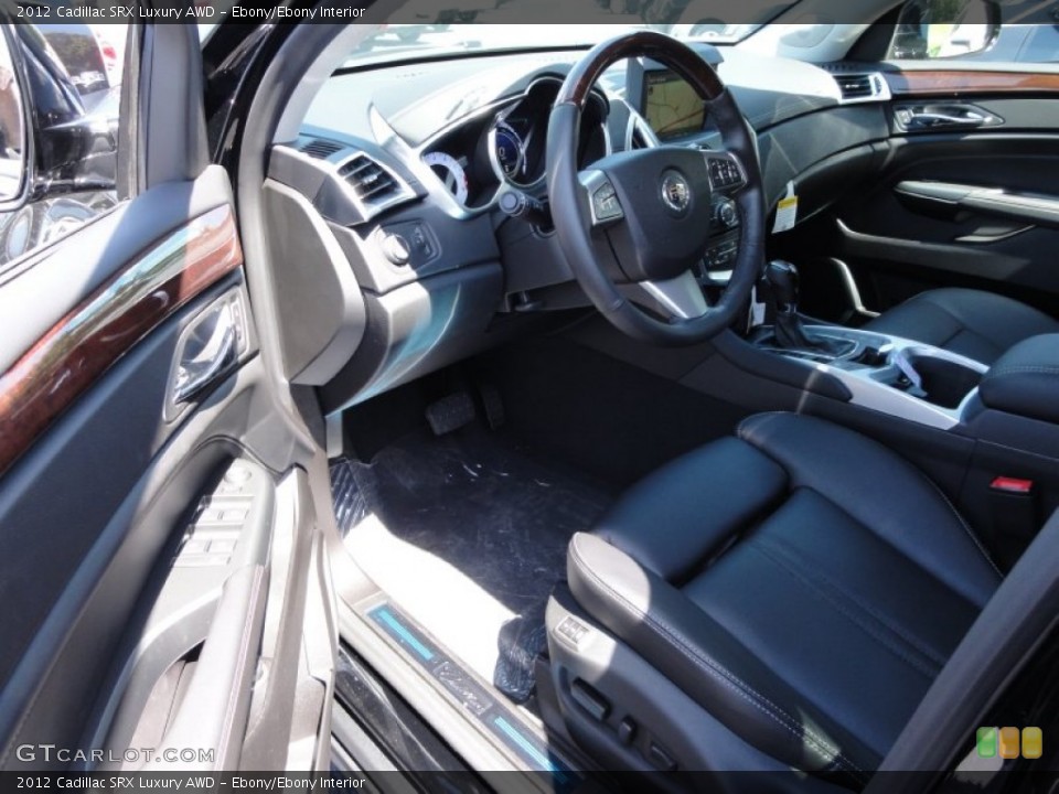 Ebony/Ebony Interior Photo for the 2012 Cadillac SRX Luxury AWD #53333539