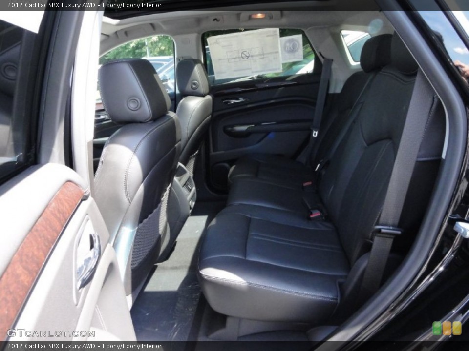 Ebony/Ebony Interior Photo for the 2012 Cadillac SRX Luxury AWD #53333563