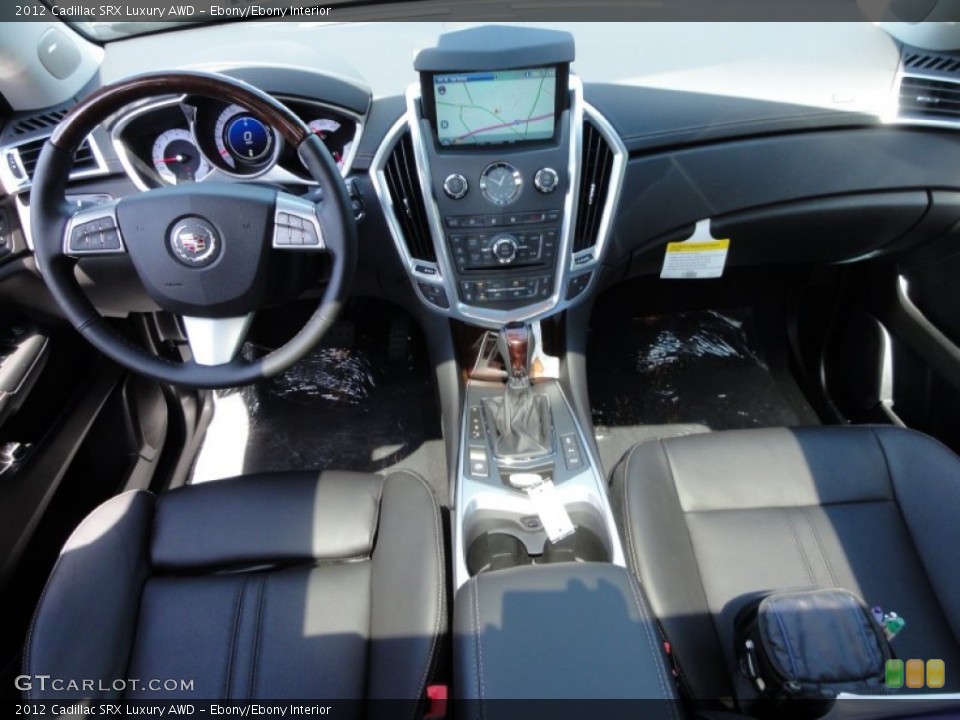 Ebony/Ebony Interior Dashboard for the 2012 Cadillac SRX Luxury AWD #53333587