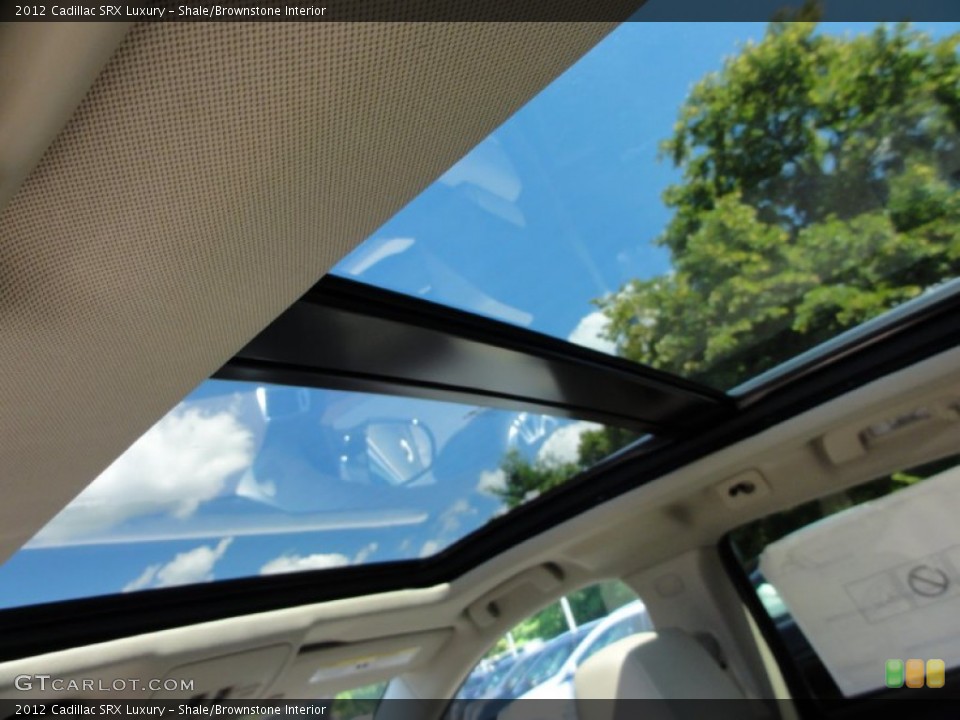 Shale/Brownstone Interior Sunroof for the 2012 Cadillac SRX Luxury #53334052