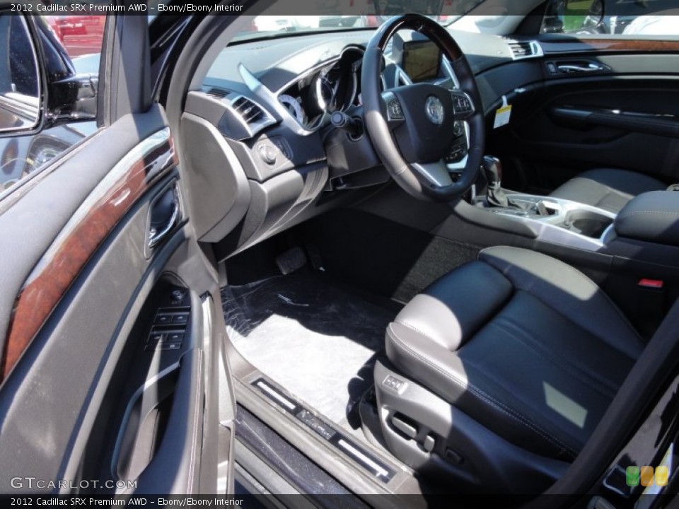 Ebony/Ebony Interior Photo for the 2012 Cadillac SRX Premium AWD #53334364