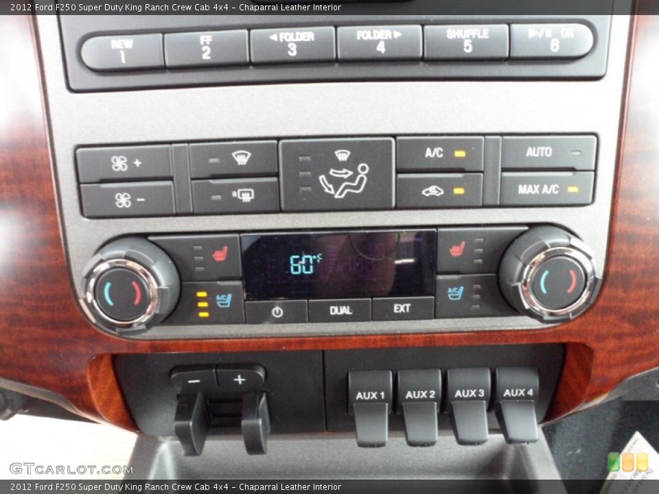 Chaparral Leather Interior Controls for the 2012 Ford F250 Super Duty King Ranch Crew Cab 4x4 #53335423