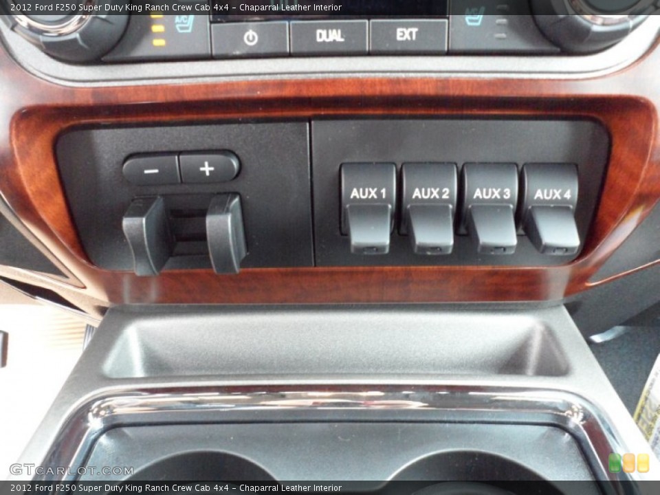 Chaparral Leather Interior Controls for the 2012 Ford F250 Super Duty King Ranch Crew Cab 4x4 #53335435