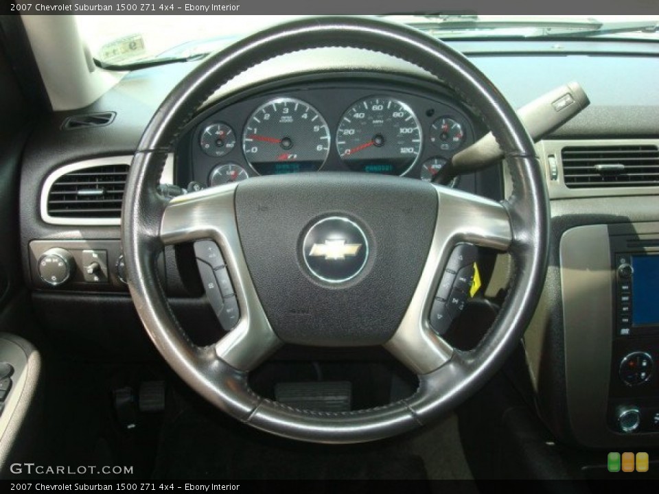 Ebony Interior Steering Wheel for the 2007 Chevrolet Suburban 1500 Z71 4x4 #53336062