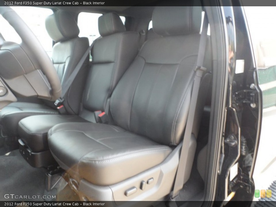 Black Interior Photo for the 2012 Ford F350 Super Duty Lariat Crew Cab #53336302