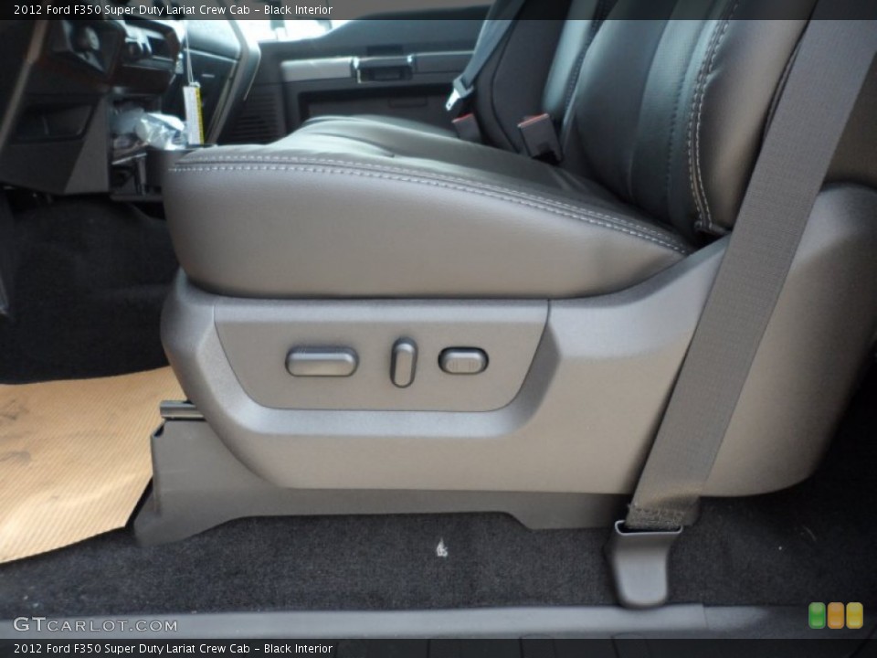 Black Interior Controls for the 2012 Ford F350 Super Duty Lariat Crew Cab #53336314
