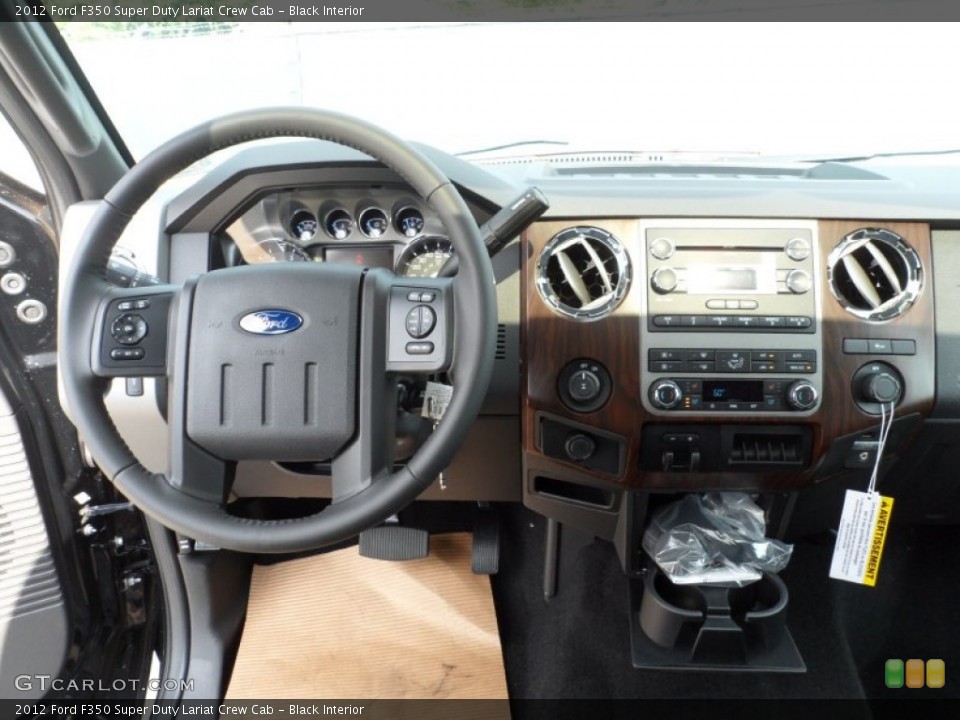 Black Interior Dashboard for the 2012 Ford F350 Super Duty Lariat Crew Cab #53336338