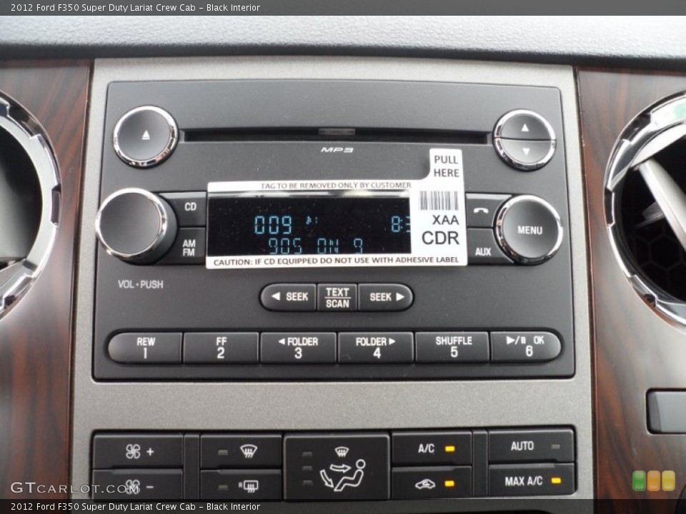 Black Interior Audio System for the 2012 Ford F350 Super Duty Lariat Crew Cab #53336365