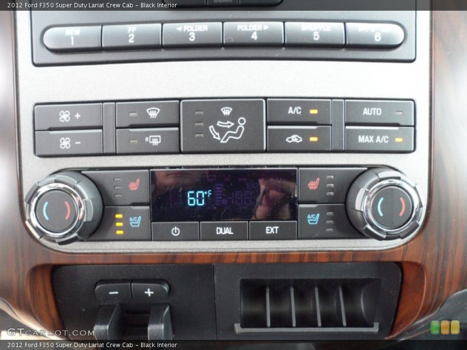 Black Interior Controls for the 2012 Ford F350 Super Duty Lariat Crew Cab #53336374
