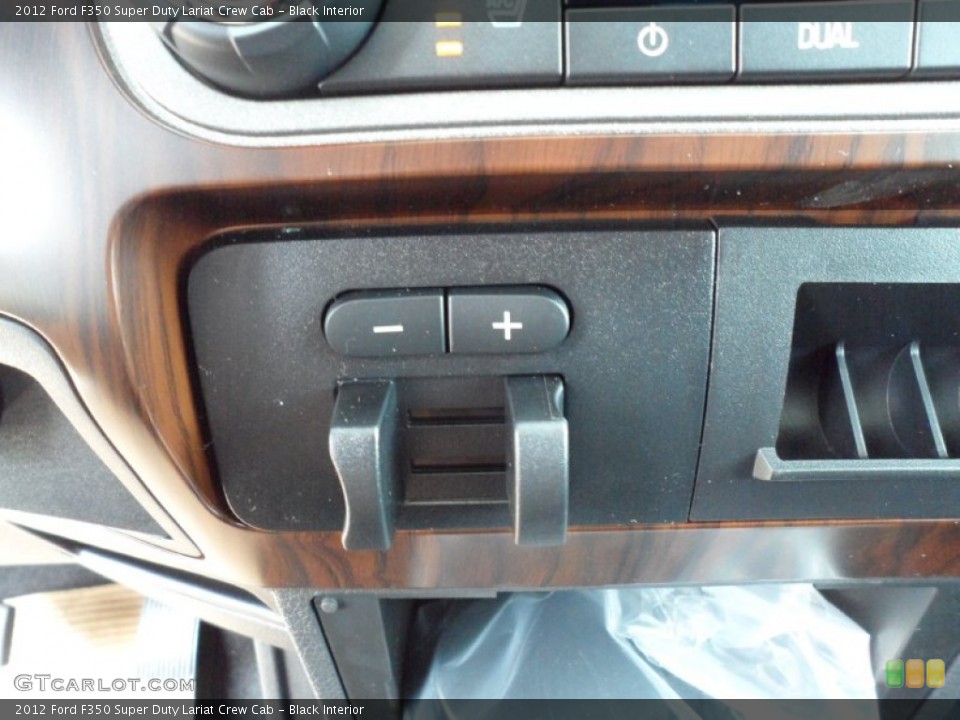 Black Interior Controls for the 2012 Ford F350 Super Duty Lariat Crew Cab #53336413