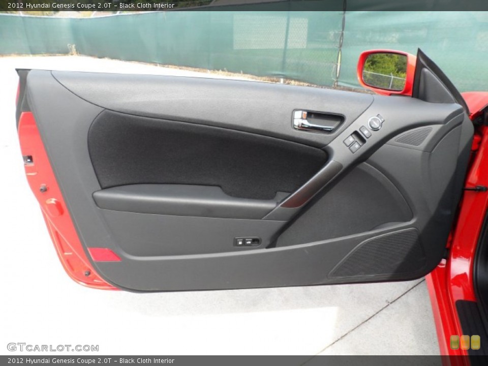 Black Cloth Interior Door Panel for the 2012 Hyundai Genesis Coupe 2.0T #53337589