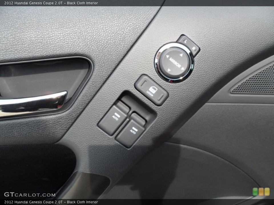 Black Cloth Interior Controls for the 2012 Hyundai Genesis Coupe 2.0T #53337604