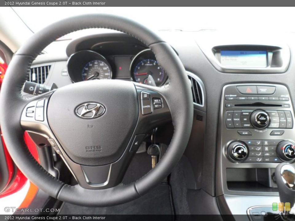 Black Cloth Interior Dashboard for the 2012 Hyundai Genesis Coupe 2.0T #53337652