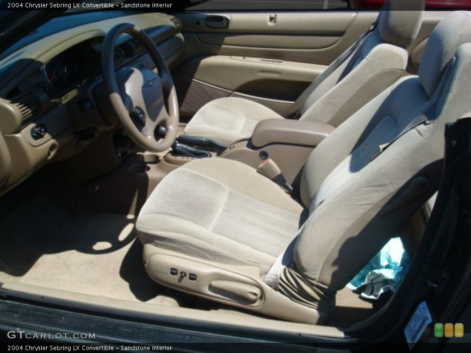 Sandstone Interior Photo for the 2004 Chrysler Sebring LX Convertible #53338840