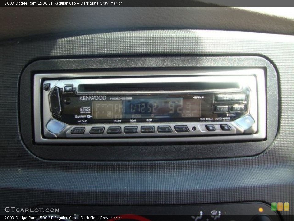 Dark Slate Gray Interior Audio System for the 2003 Dodge Ram 1500 ST Regular Cab #53338846