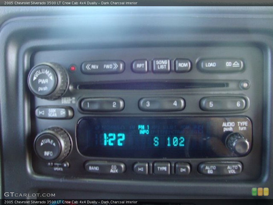 Dark Charcoal Interior Audio System for the 2005 Chevrolet Silverado 3500 LT Crew Cab 4x4 Dually #53339272